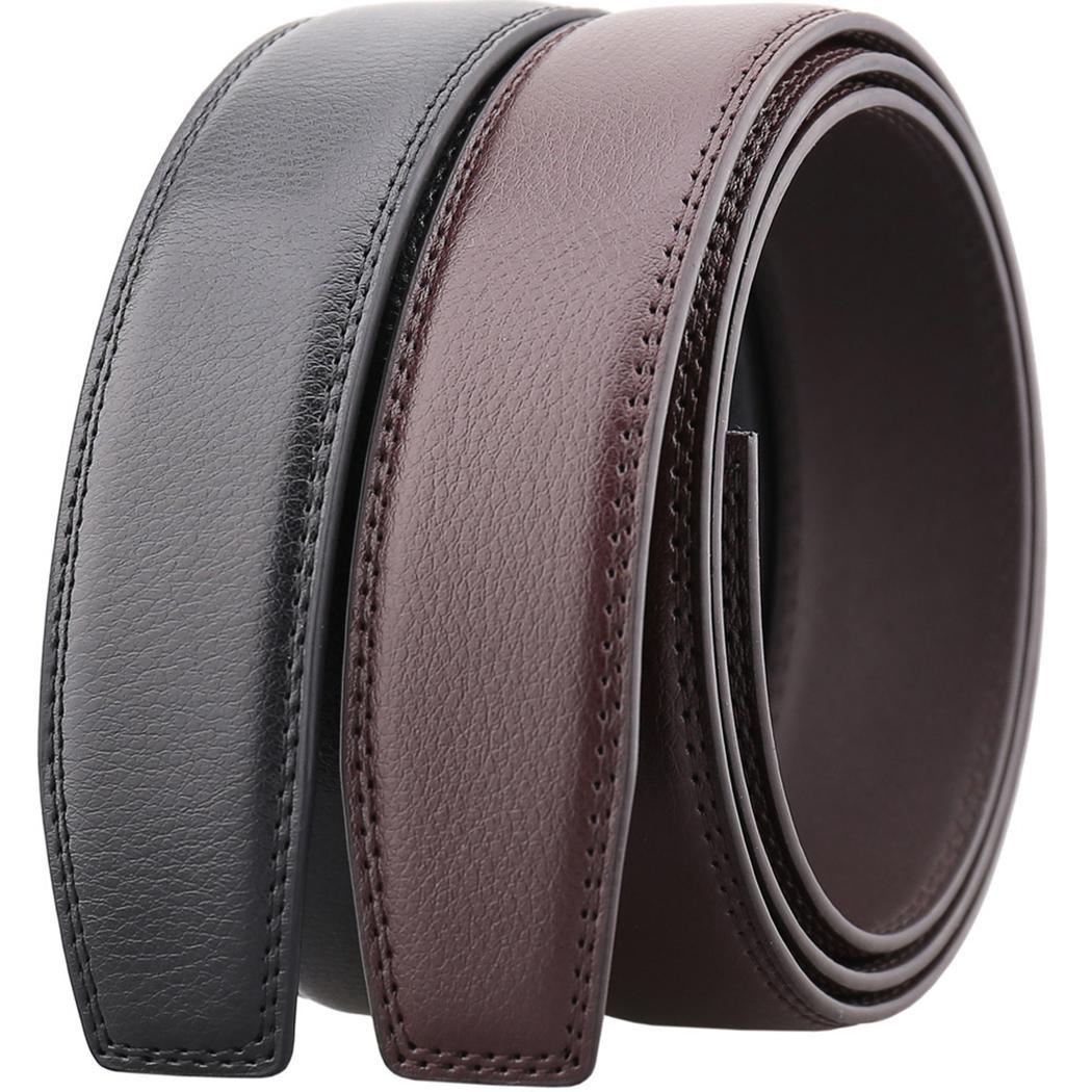 Leather Automatic Alloy Buckle Business Casual Men Belt EH7E | eBay